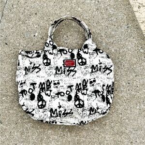 Marc By Marc Jacobs Black and White Graphic Tote